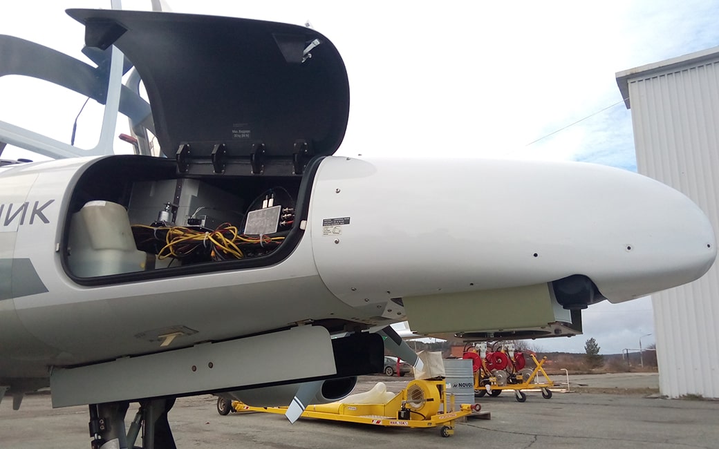 Детектор метана установлен в легкомоторном самолёте