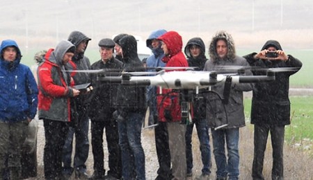 Демонстрация БПЛА с детектором метана