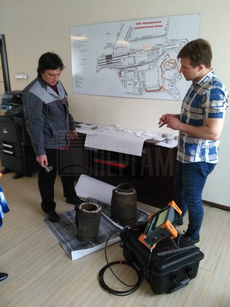 Дефектоскоп выявил все дефекты на образцах