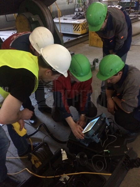 Обследование резервуара при помощи OmniScan MX2 и Weldrover