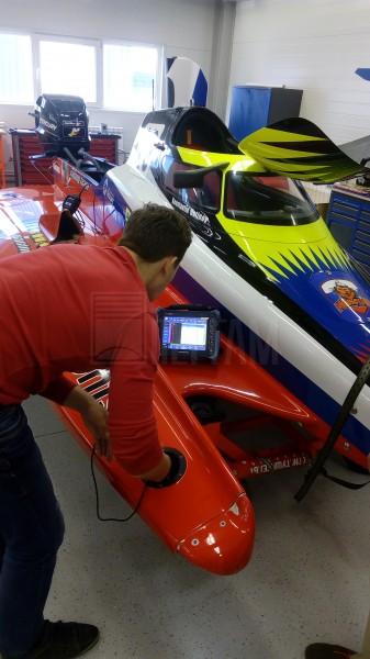 Дефектоскопия обшивки гоночной лодки класса F1