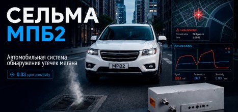 Компания ПЕРГАМ разработала новый автомобильный детектор метана СЕЛЬМА МПБ2