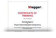Сертификат MEGGER