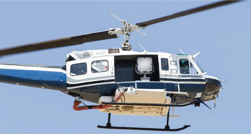 LRAD 500X-MMT на вертолёте