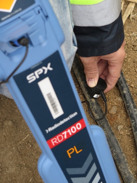 Применение трассоискателя RD7100 PL