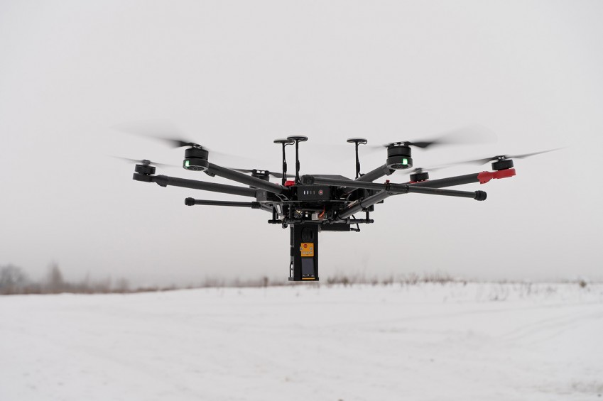 DJI Matrice M600 с детектором метана