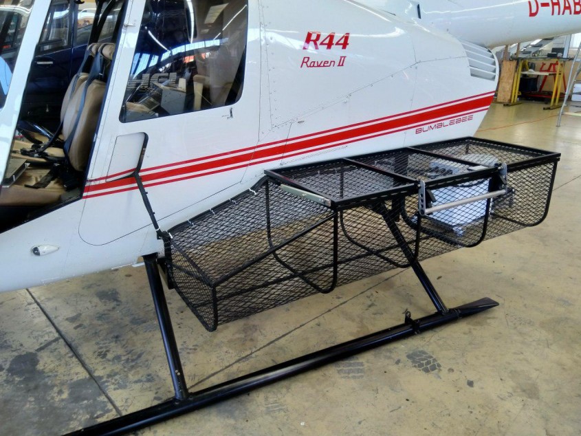 ДЛС-ALMA G4 mini на вертолёте R44