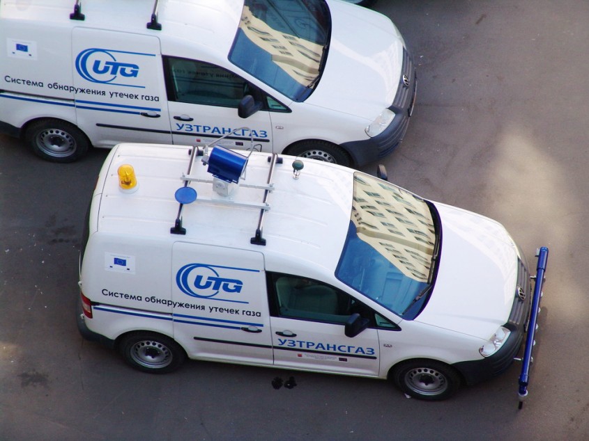 Передвижная лаборатория обнаружения утечек метана