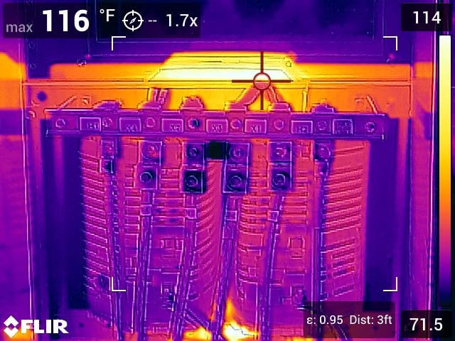 Термограмма с FLIR E96
