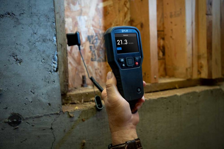 Измерение влажности с помощью FLIR MR265