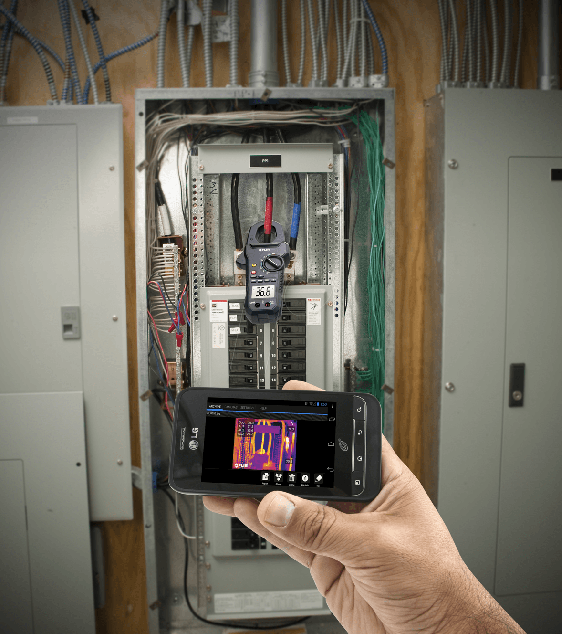 Токоизмерительные клещи и тепловизор