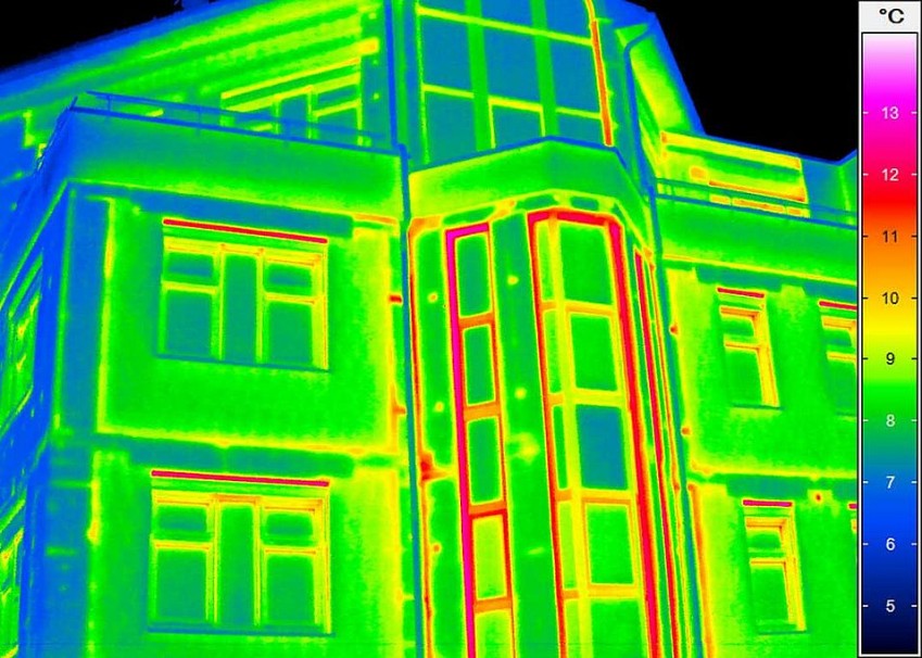 Термограмма здания