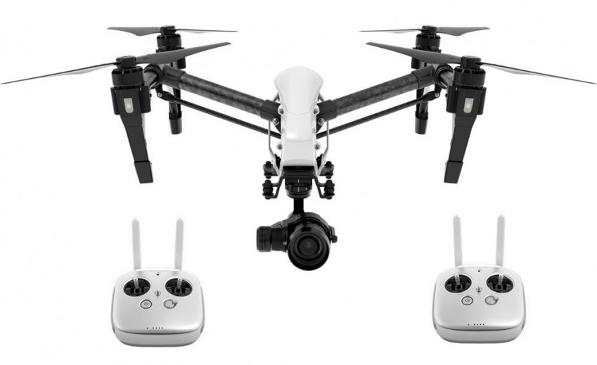 DJI Inspire 1 и Zenmuse XT с 19 мм объективом и 2 пультами