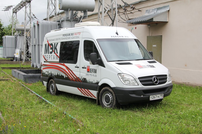 Передвижная электролаборатория на подстанции