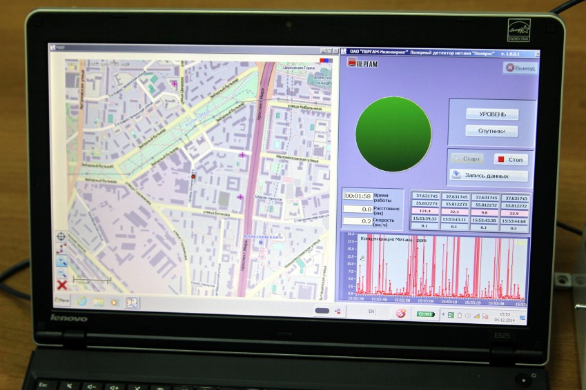 ПО для детектора метана Полярис