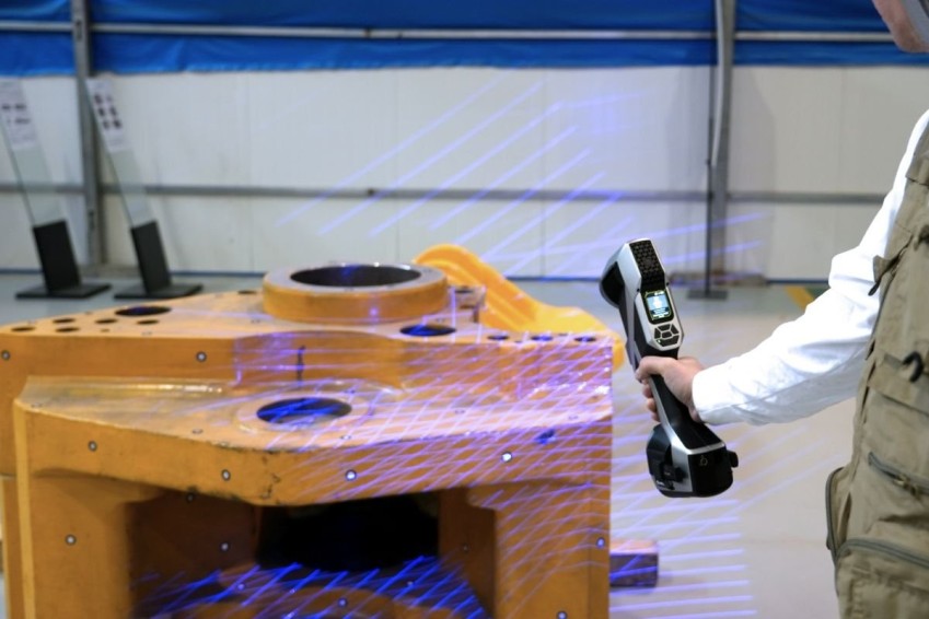 Оцифровка детали сканером ScanTech KSCAN-X