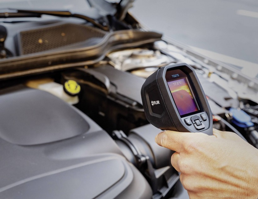 Обследование авто тепловизором FLIR TG275