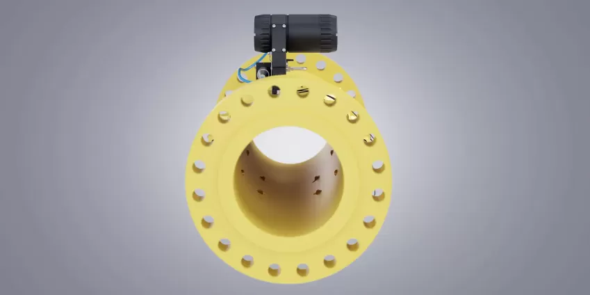 Расходомер ВЫМПЕЛ-500 на трубопроводе